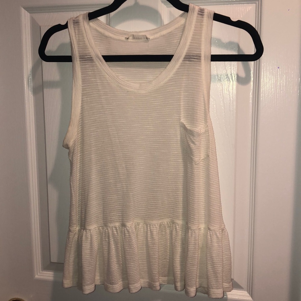 White Sheer Tank Top